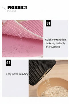 Double-Layer Waterproof Cat Litter Mat