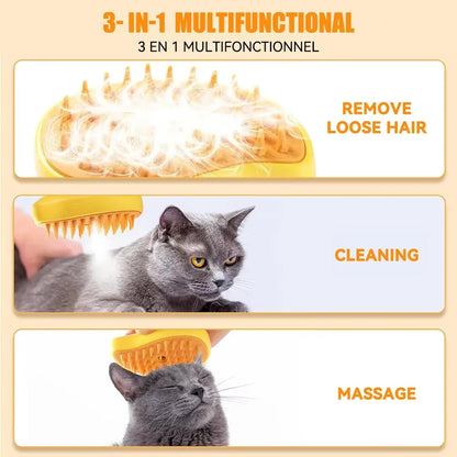 Steam Pet Brush for Cats & Dogs