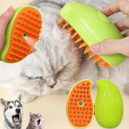 Steam Pet Brush for Cats & Dogs