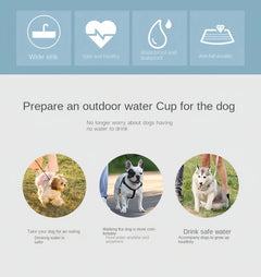 Portable Pet Water Bottle with Food Storage
