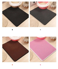 Double-Layer Waterproof Cat Litter Mat